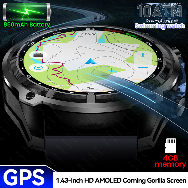 Outdoor Adventure World - Nowy Smartwatch GPS dla mężczyzn z
