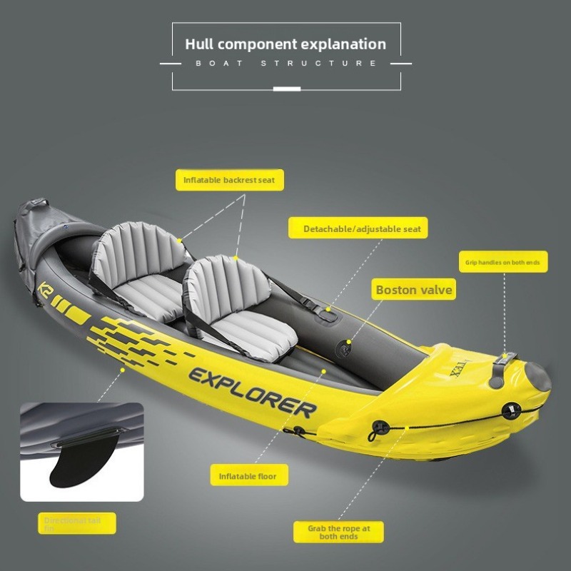 Nadmuchiwany ponton dwuosobowy – Outdoor Adventure Rafting recenzja i cena