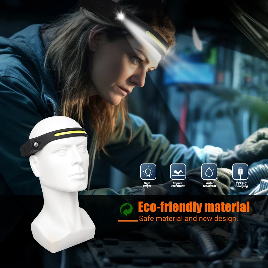 Akumulatorowa latarka czołowa  – Headlamp Waterproof Rechargeable recenzja i cena