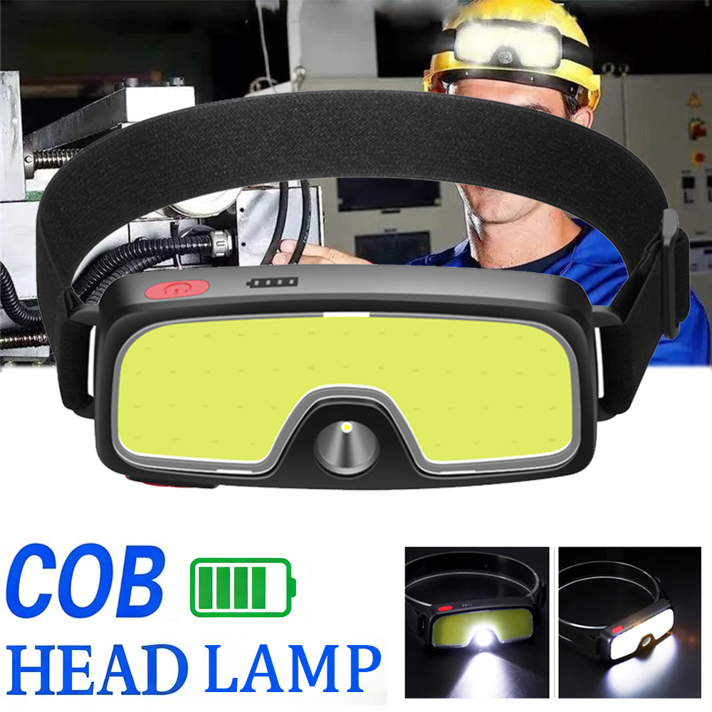 Mocna latarka czołowa COB z ła – Headlamp Waterproof Rechargeable recenzja i cena