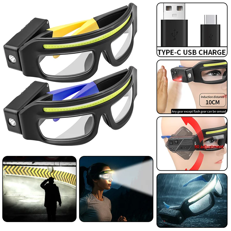 Latarka czołowa LED COB, lampa – Headlamp Waterproof Rechargeable recenzja i cena